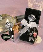 vineyard collection shell design wine stopper favors