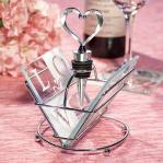 love design coaster and wine bottle stopper sets