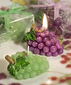grape design candle favors